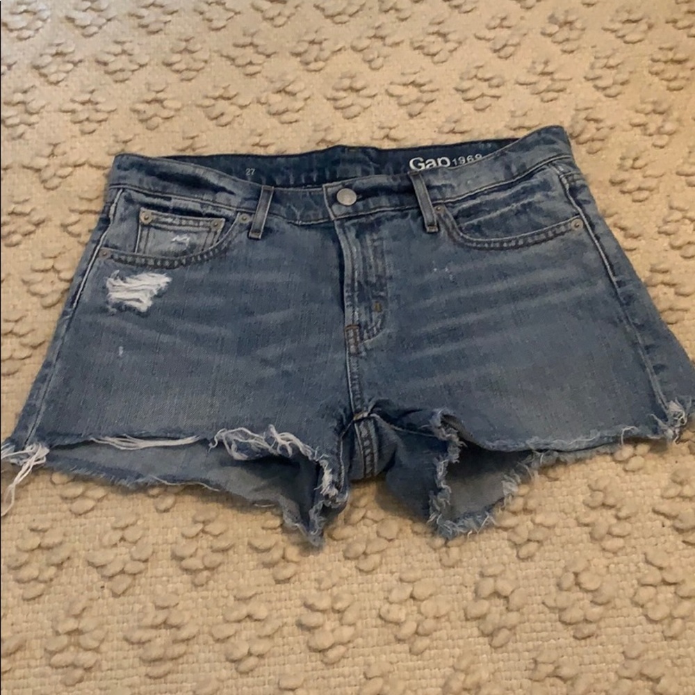 Gap cut off jean shorts